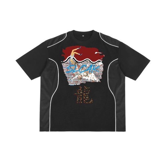 Black Graphic Men's Shirt